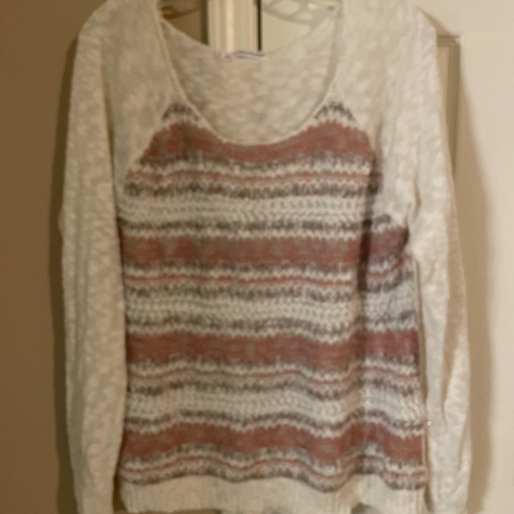 Knit cream sweater